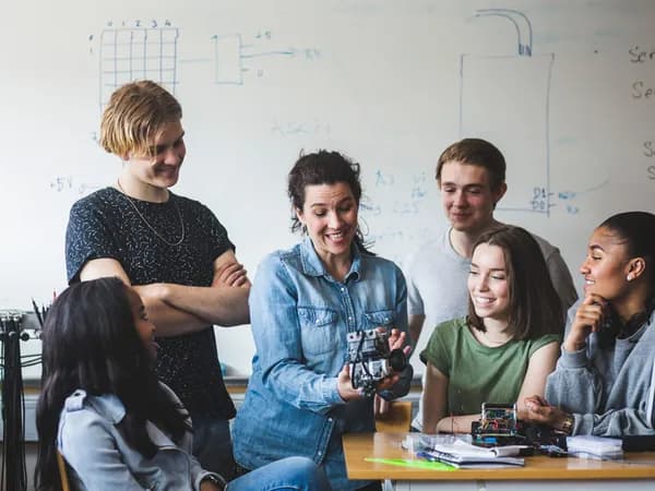 Students exploring UK university options